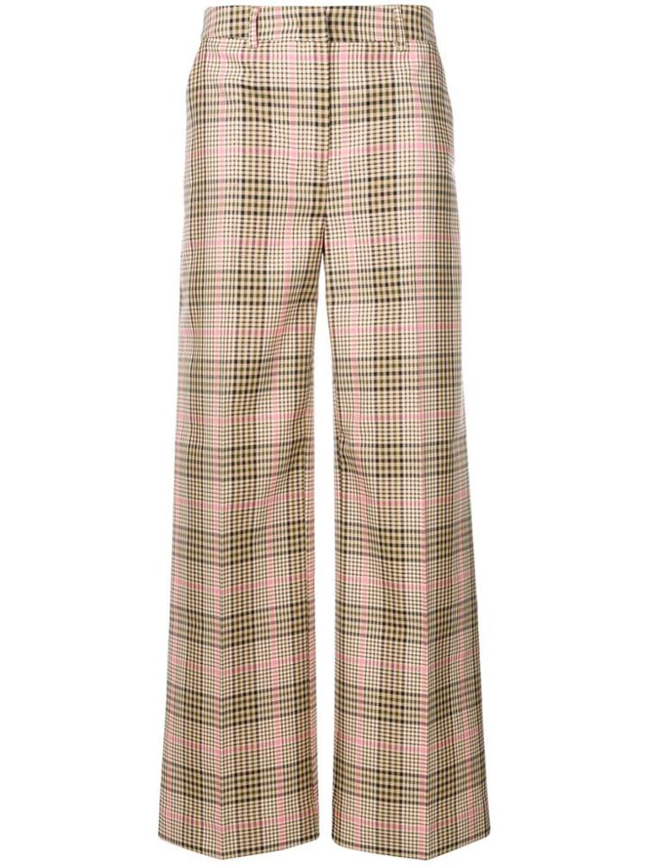Essentiel Antwerp Silas Check Trousers - Neutrals