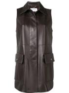 Salvatore Ferragamo Classic Fitted Gilet - Brown