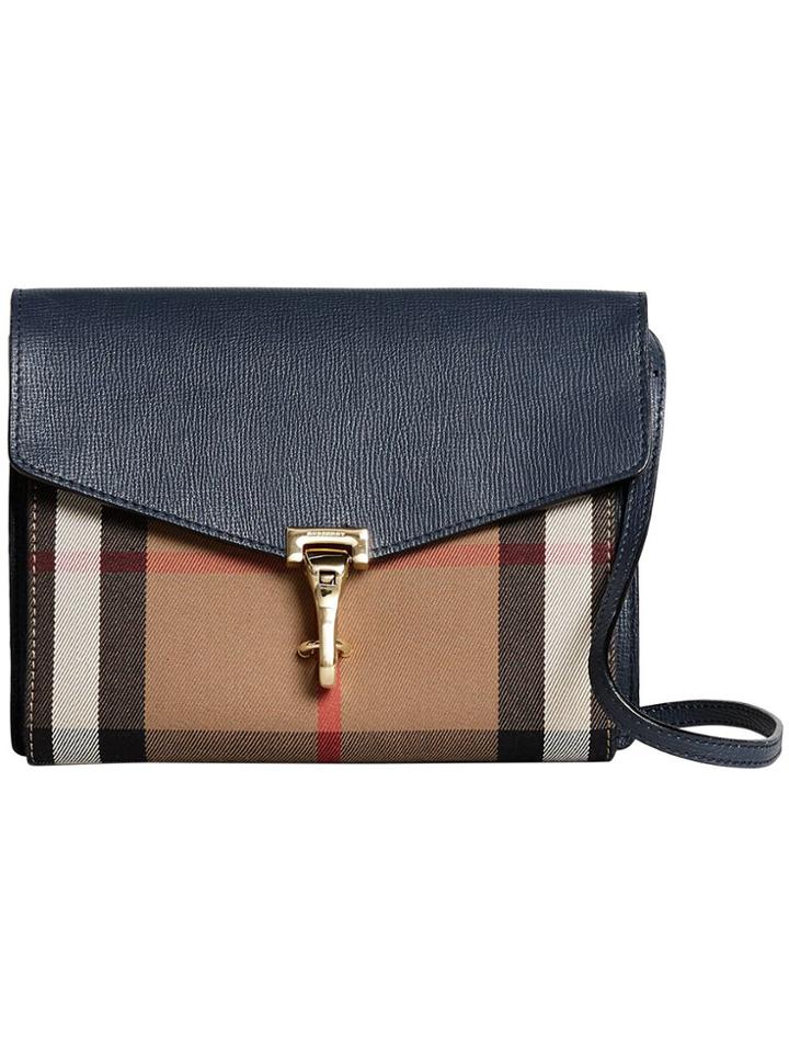 Burberry House Check Crossbody Bag - Blue