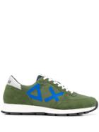 Sun 68 Panelled Runner Sneakers - Green