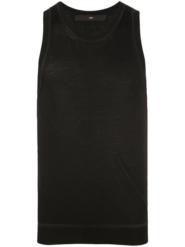 Mackintosh 0002 Knitted Vest Top - Black