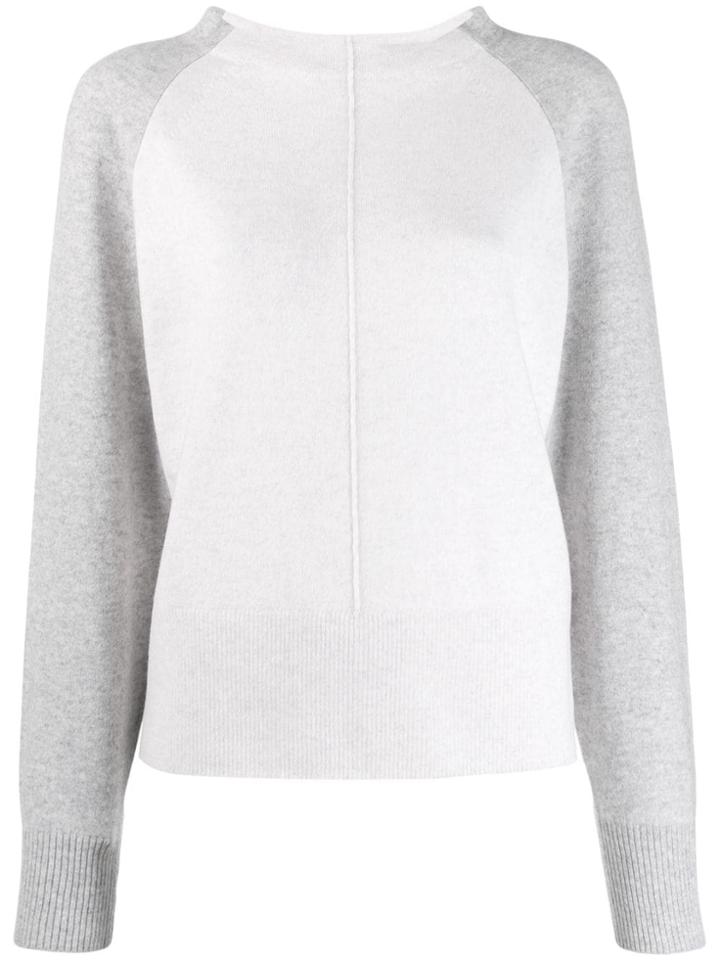 Vince Two-tone Cashmere Sweater - Neutrals