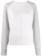 Vince Two-tone Cashmere Sweater - Neutrals