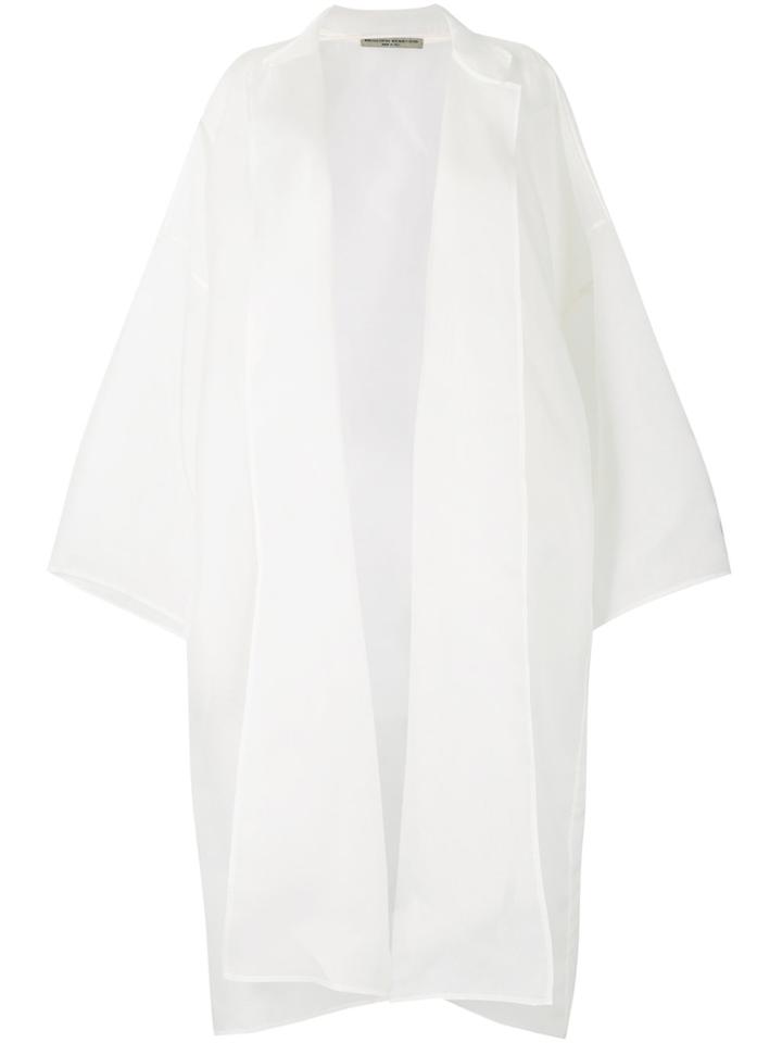 Ermanno Scervino Sheer Oversized Kimono - White