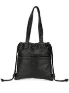 Caban Drawstring Gym Tote Bag - Black