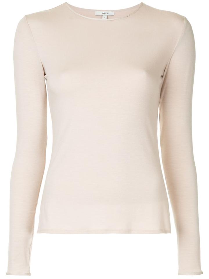 Layeur Round Neck Top - Pink & Purple