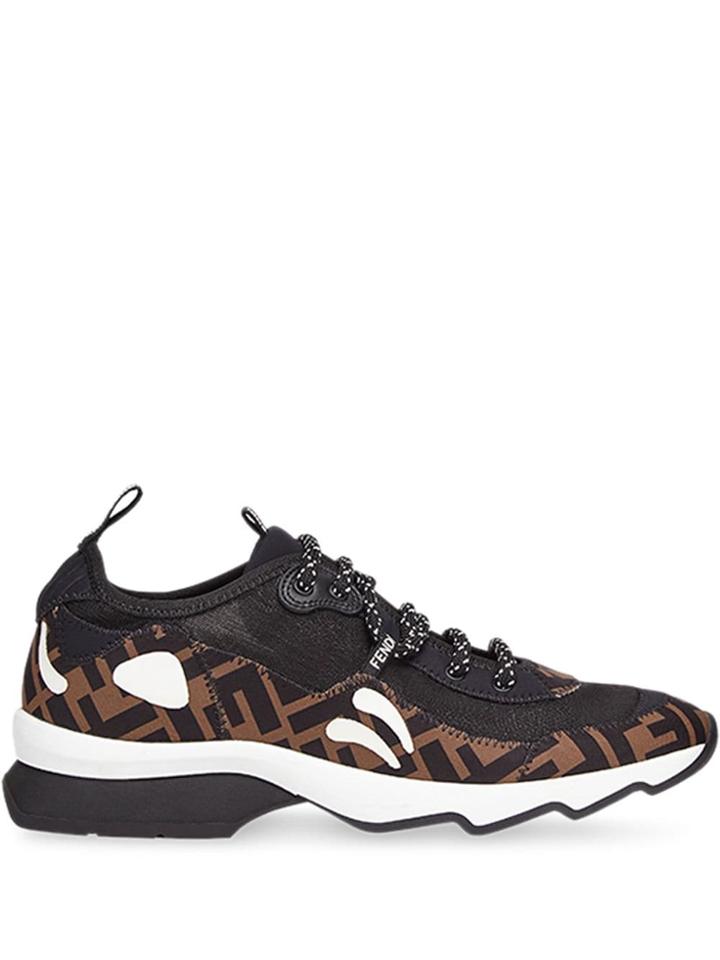 Fendi Technical Mesh Sneakers - Brown