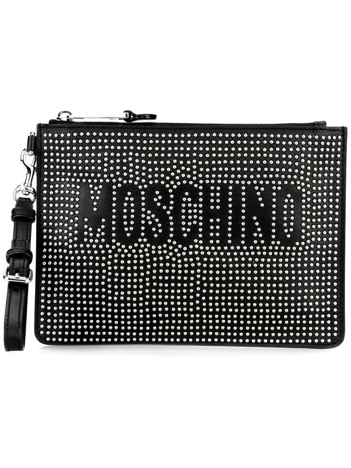 Moschino Studded Clutch