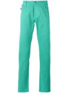 Isaia - Classic Chinos - Men - Cotton/spandex/elastane - 56, Green, Cotton/spandex/elastane