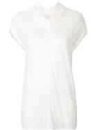 Rick Owens - Asymmetric T-shirt - Women - Silk/viscose - 40, White, Silk/viscose