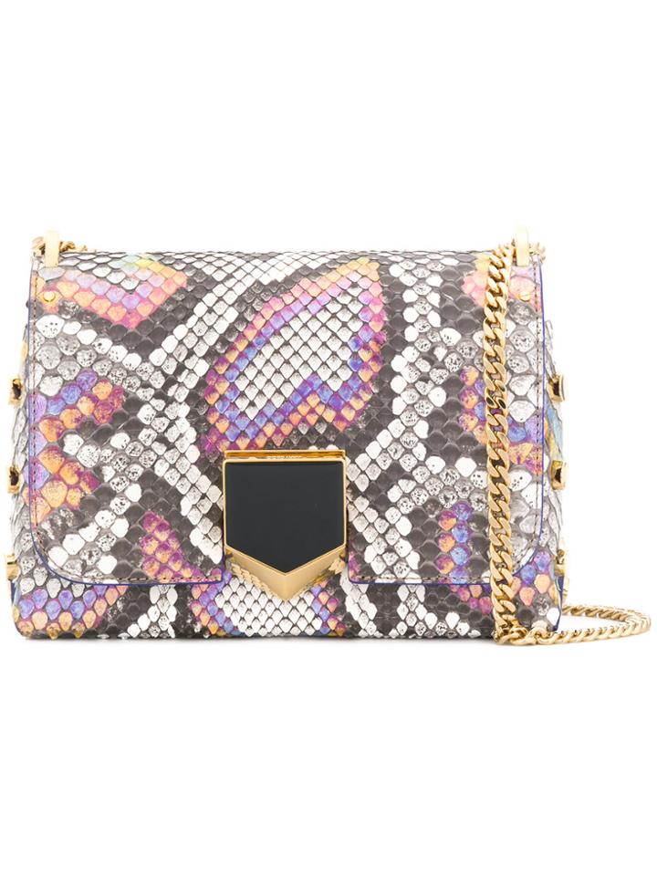 Jimmy Choo Lockett Petite Iridescent Shoulder Bag - Grey