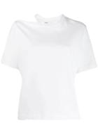 Zilver Slash T-shirt In Organic Cotton - White