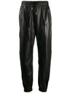 Givenchy Zip Pocket Leather Trousers - Black