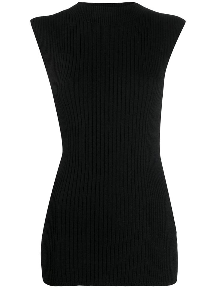 Juun.j Sleeveless Top - Black