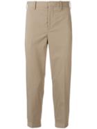 Neil Barrett Cropped Button Cuff Trousers - Nude & Neutrals