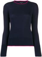 Armani Exchange Round Neck Jumper - Blue