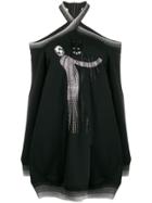 Marco De Vincenzo Embellished Cold Shoulder Jumper - Black