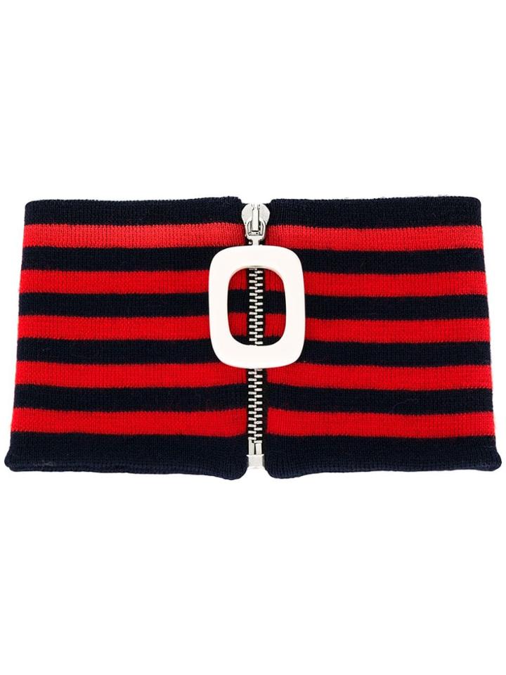 Jw Anderson Zipped Scarf - Blue