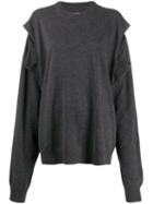 Maison Margiela Shoulder Slit Sweater - Grey