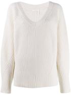 See By Chloé Ribbed Jumper - White