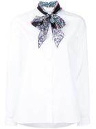 Kolor Scarf Detail Shirt - White