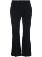 Alexander Mcqueen Kick-flare Cropped Trousers - Black