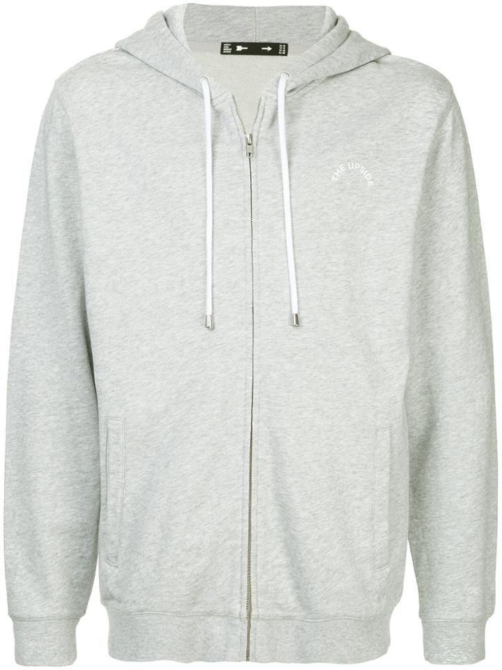 The Upside Hooded Zipped Jacket - Grey