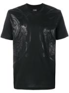 Les Hommes Printed Dragon T-shirt - Black