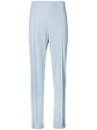 Les Copains Cropped Tailored Trousers - Grey