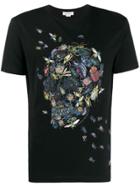 Alexander Mcqueen Insect Skull Print T-shirt - Black