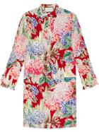 Gucci Hydrangea Printdress - Red