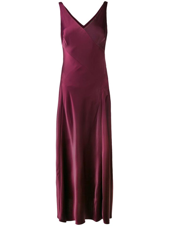 Ralph Lauren Sleeveless Gown Dress - Pink & Purple