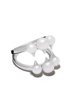 Tasaki 18kt White Gold Danger Signature Ring