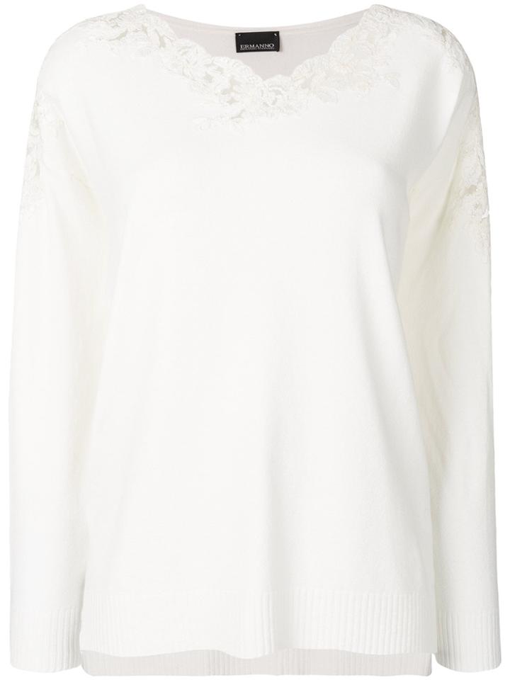 Ermanno Ermanno Maglia Sweater - White