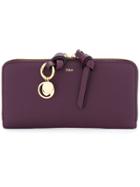 Chloé Alphabet Wallet - Pink & Purple