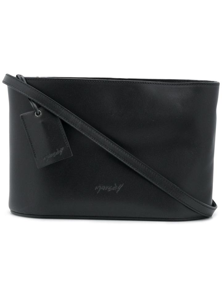 Marsèll Logo Embossed Shoulder Bag - Black