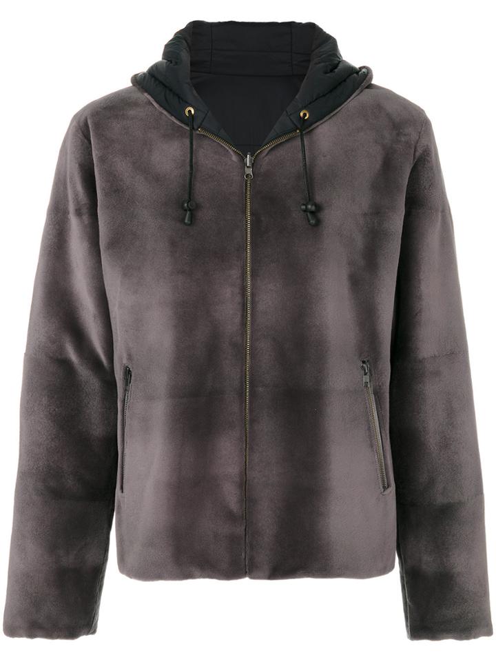 Liska Zipped Coat - Grey