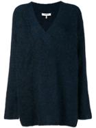 Ganni V-neck Sweater - Blue
