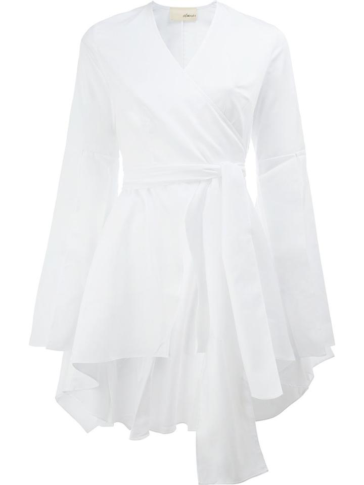 Elaidi Swimming Pool Flared Shirt, Women's, Size: 36, White, Cotton