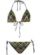 Missoni Check Pattern Knitted Bikini - Green