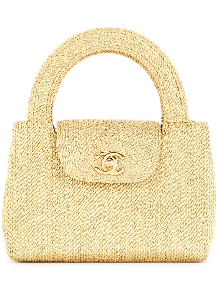 Chanel Vintage Turn-lock Lope Mini Handbag - Metallic