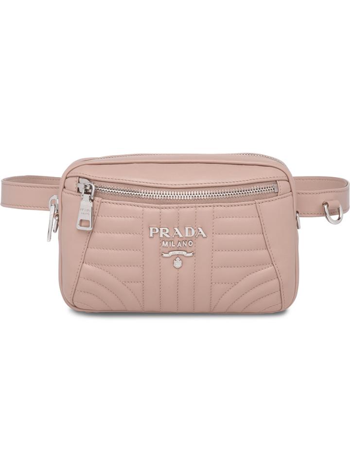 Prada Diagramme Belt Bag - Pink & Purple