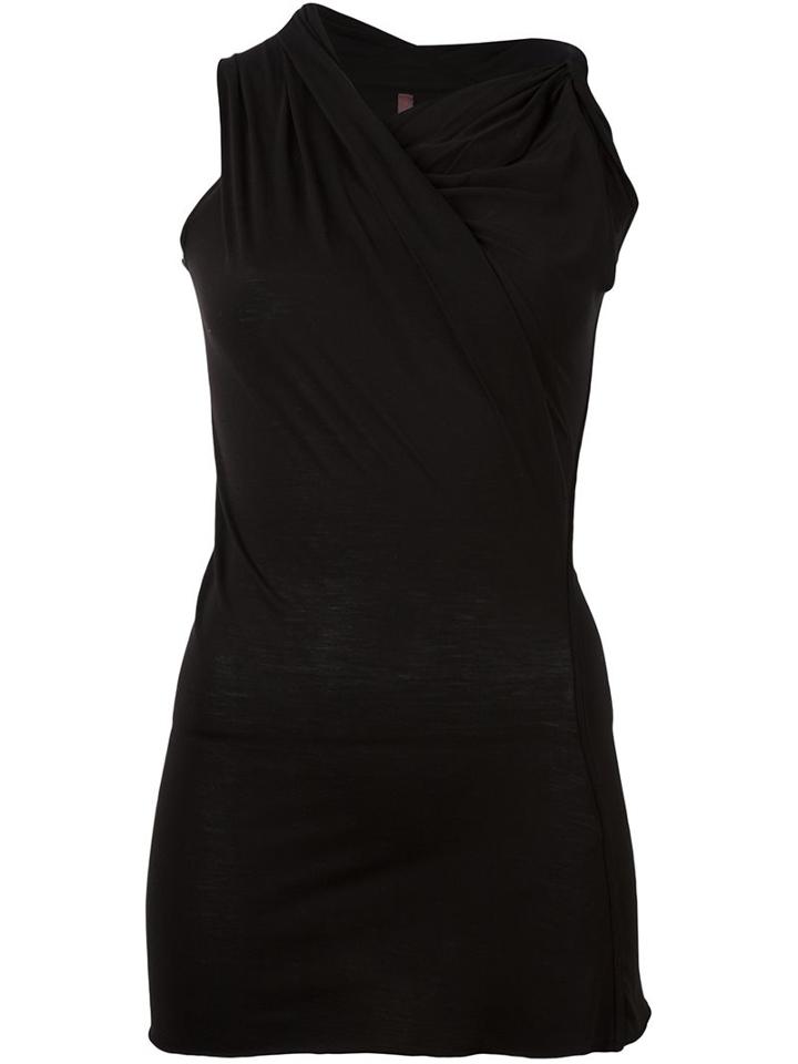 Rick Owens Lilies Asymmetric Neck Tank Top