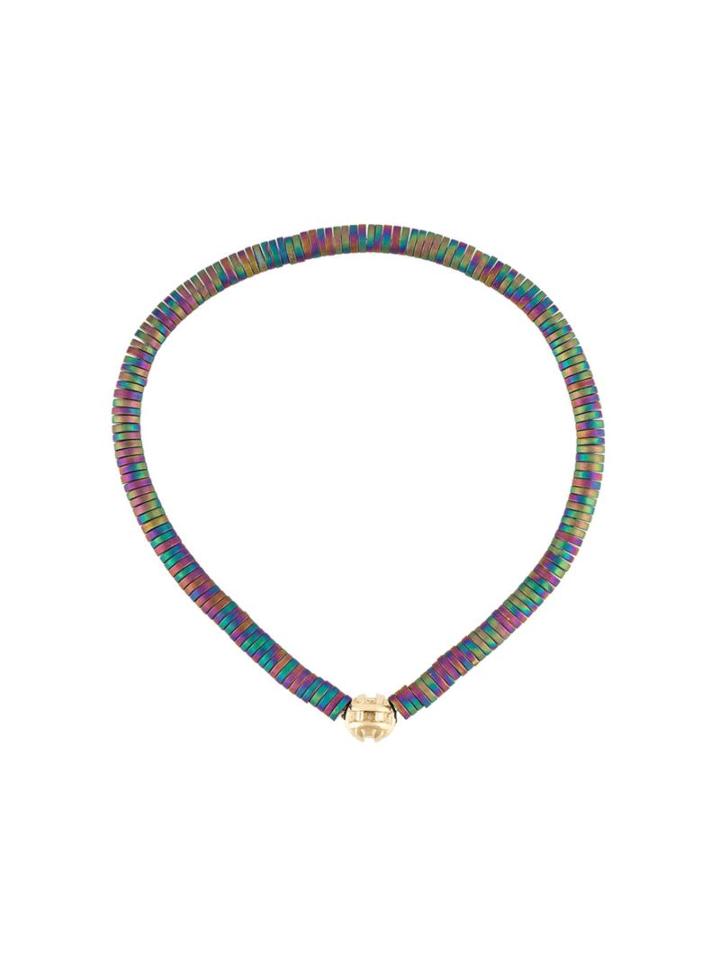 Luis Morais 14kt Gold Medium Round Puzzle Charm Bracelet