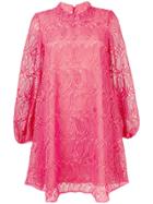 Giamba Flared Lace Dress - Pink