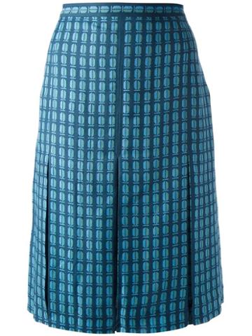 Tory Burch Wool-blend Pleated Skirt