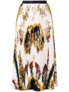 Versace Baroque Pleated Skirt - Multicolour