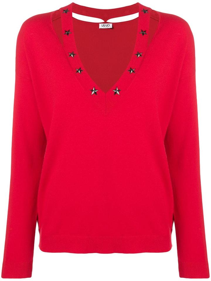 Liu Jo Star Pullover - Red