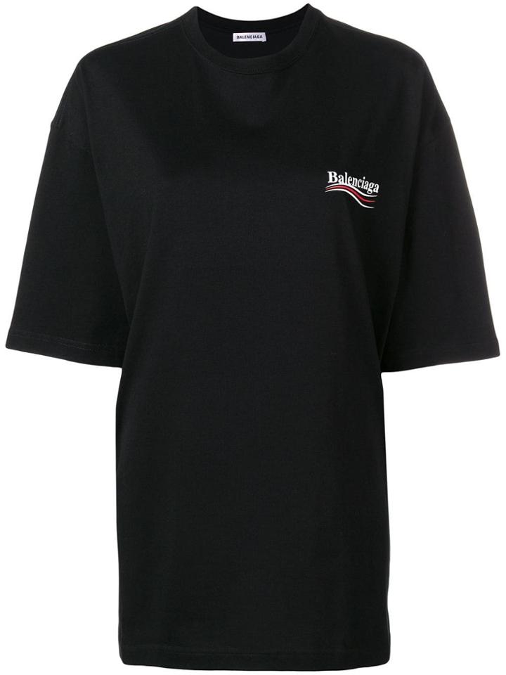 Balenciaga Political Campaign T-shirt - Black