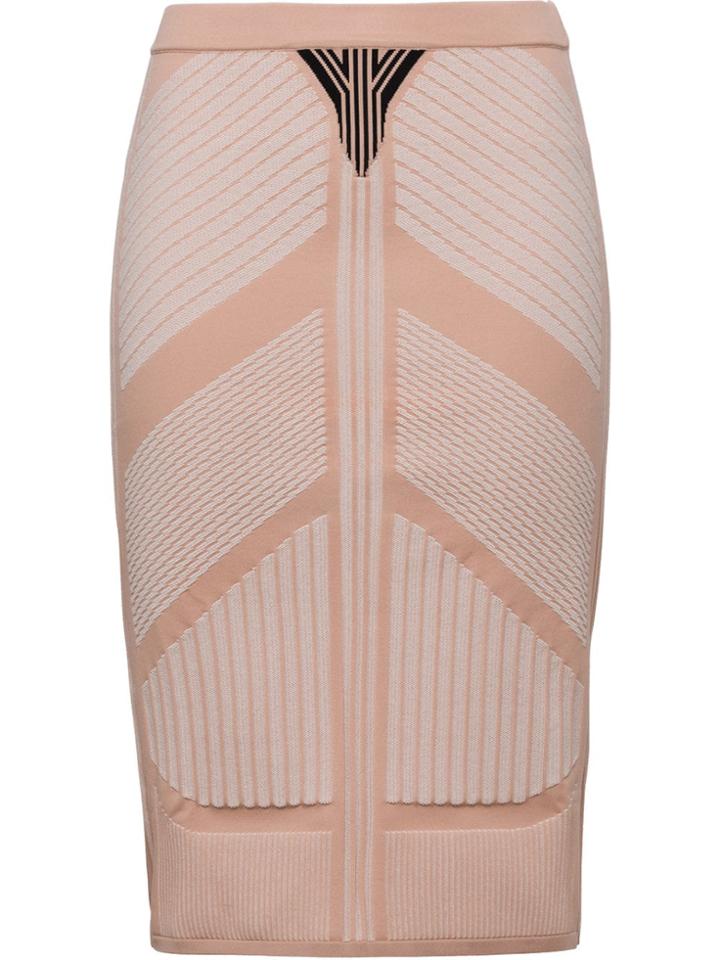 Prada Pencil Knitted Skirt - Nude & Neutrals